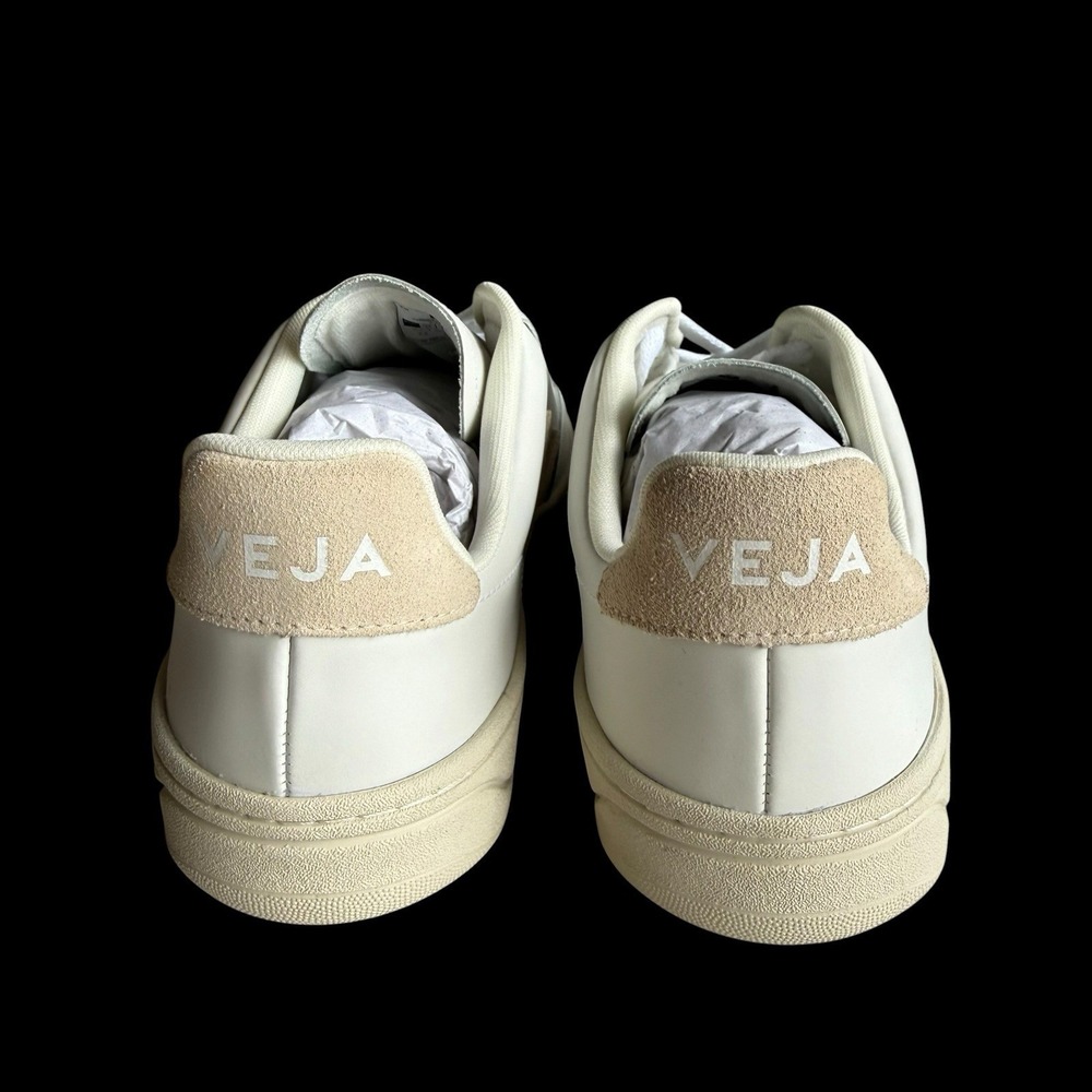 VEJA V-12 Sneakers Women's White Sable Leather US Size 10 NIB Shoes - Picture 7 of 10
